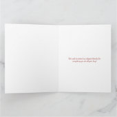 ホリデーレッドフローラ聴診器ハートありがとう サンキューカード (内部)