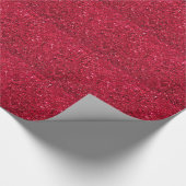 ホリデーレッド、グリッターとシャイン ラッピングペーパー (角)