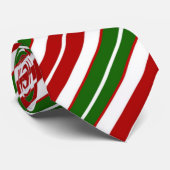 ホリデーレッド、ホワイトおよびグリーンクリスマスストライプの各イベント ネクタイ (ロール)