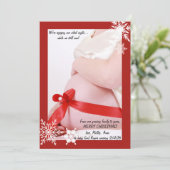 ホリデーレッ縁どド(縦)フォトカード シーズンカード (スタンド正面)