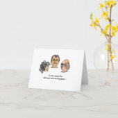 ホリデーレフトバーとストレッチパンツのカード カード (黄色い花)