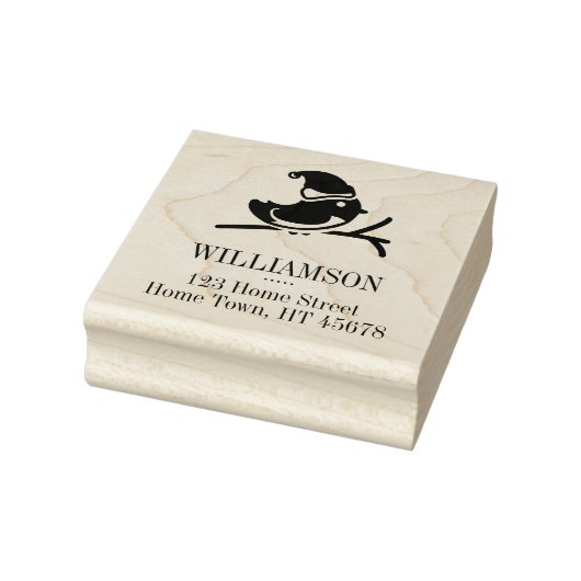 ホリデーロビンスクエア差出人住所 ラバースタンプ (スタンプ)