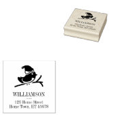 ホリデーロビンスクエア差出人住所 ラバースタンプ (押印)