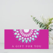 ホリデーロータスフローラスパギフト証明書 (スタンド正面)