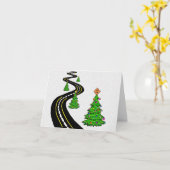 ホリデーロードクリスマスカード カード (黄色い花)