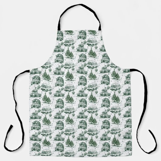ホリデーロードトリップクリスマス抱き枕 |緑 エプロン (正面)