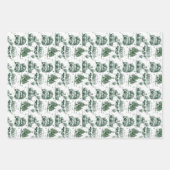 ホリデーロードトリップクリスマス抱き枕 |緑 ラッピングペーパーシート (正面)