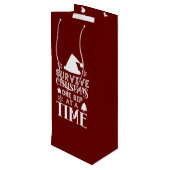 ホリデーワおもしろいイントート ワインギフトバッグ (裏面アングル)