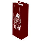 ホリデーワおもしろいイントート ワインギフトバッグ (正面アングル)