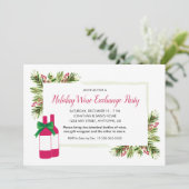 ホリデーワインエクスチェンジパーティー招待状 招待状 (スタンド正面)