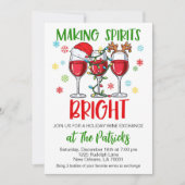 ホリデーワインエクスチェンジパーティー 招待状 (正面)