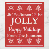 ホリデーワインラベルすてきになる季節 ワインラベル (シングルラベル)