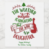 ホリデーワインラベルフェスティバル – ウェザーワイン ワインラベル (シングルラベル)