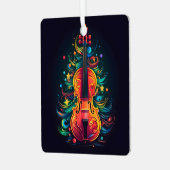 ホリデーヴァイオリンクリスマスツリーメタルオーナメント メタルオーナメント (正面左)