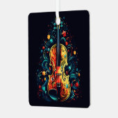 ホリデーヴァイオリンクリスマスツリーメタルオーナメント メタルオーナメント (正面左)