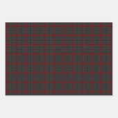 ホリデーヴィンテージトラックプレイド ラッピングペーパーシート (正面2)