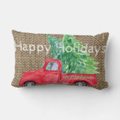 ホリデーヴィンテージトラック装飾用クッション ランバークッション (裏面)