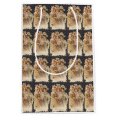 ホリデーヴィンテージビクトリアンクリスマス抱き枕 ミディアムペーパーバッグ (正面)