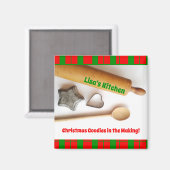 ホリデーヴィンテージベーキングツールキッチンマグネット マグネット (正面/裏面)