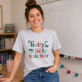 ホリデー仕様のレトロな先生Tシャツ Tシャツ
