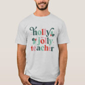 ホリデー仕様のレトロな先生Tシャツ Tシャツ (正面)