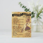 ホリデー伝統的ペカンパイレシピ |はがき ポストカード (スタンド正面)