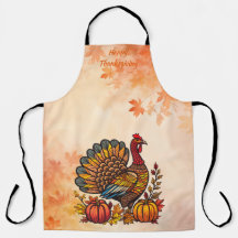 ホリデー伝統的感謝祭エプロン