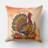 ホリデー伝統的感謝祭装飾用クッション クッション (正面)