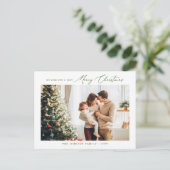 ホリデー写真ポストカード | クリスマスエレガント ポストカード (スタンド正面)