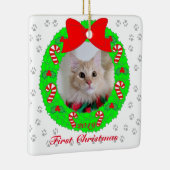 ホリデー写真ワレザ セラミックオーナメント (右)