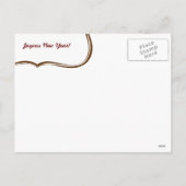 ホリデー千鳥格子のフォトカード シーズンポストカード (裏面)