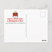 ホリデー収集火ポストカード – "申し訳ありません" ポストカード (裏面)