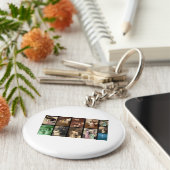 ホリデー天使Iカスタマイズ可能 キーホルダー (側面)