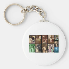 ホリデー天使Iカスタマイズ可能 キーホルダー