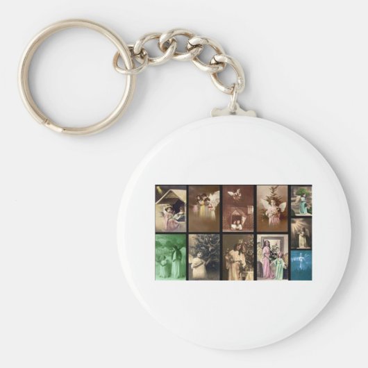 ホリデー天使Iカスタマイズ可能 キーホルダー (正面)