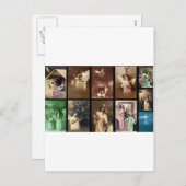 ホリデー天使Iカスタマイズ可能 シーズンポストカード (正面/裏面)