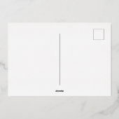 ホリデー妊娠の告知フォトコラージョネル 箔シーズンカード (裏面)