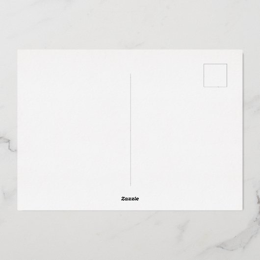 ホリデー妊娠の告知フォトコラージョネル 箔シーズンカード (裏面)