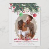 ホリデー妊娠写真発表カード シーズンカード (正面/裏面)