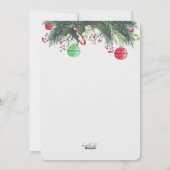 ホリデー妊娠写真発表カード シーズンカード (裏面)