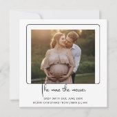 ホリデー妊娠発表カード シーズンカード (正面)