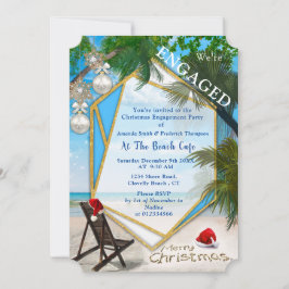 ホリデー婚約クリスマスパーティー 招待状