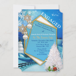 ホリデー婚約パーティ 招待状