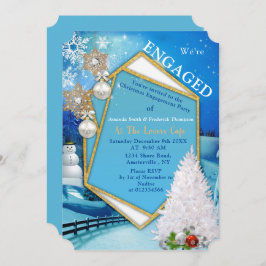 ホリデー婚約パーティ 招待状