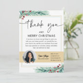 ホリデー実在エステートエージェントフォトサンキューカード 招待状 (スタンド正面)