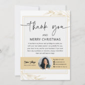 ホリデー実在エステートエージェントフォトサンキューカード 招待状 (正面)