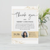 ホリデー実在エステートエージェントフォトサンキューカード 招待状 (スタンド正面)