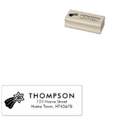 ホリデー射撃、 発砲スター差出人住所 ラバースタンプ (押印)