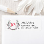 ホリデー差出人住所ステッカー ラベル (インサイチュ)