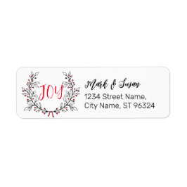 ホリデー差出人住所ステッカー ラベル